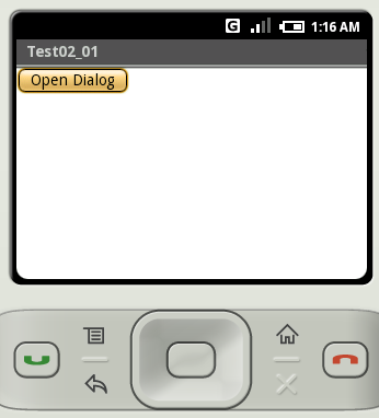 アラートダイアログを表示