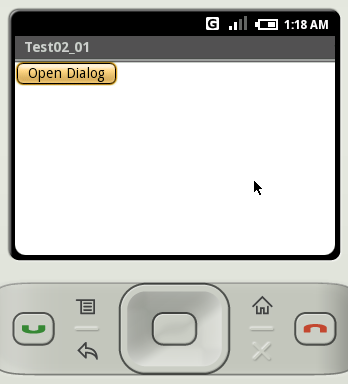 アラートダイアログを表示