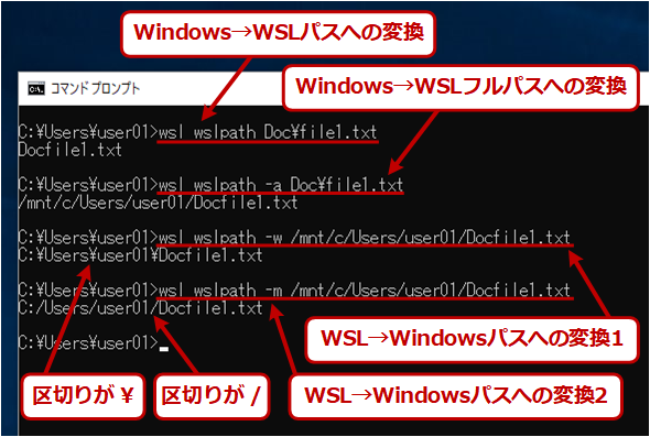 wslpath�ɂ��Windows��WSL�̃p�X�̕ϊ���