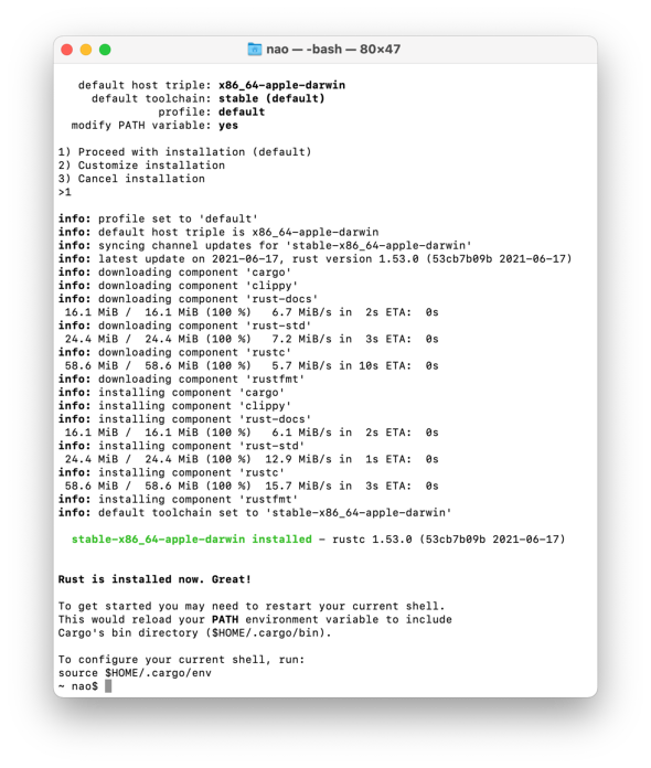 画面4　インストールの完了
